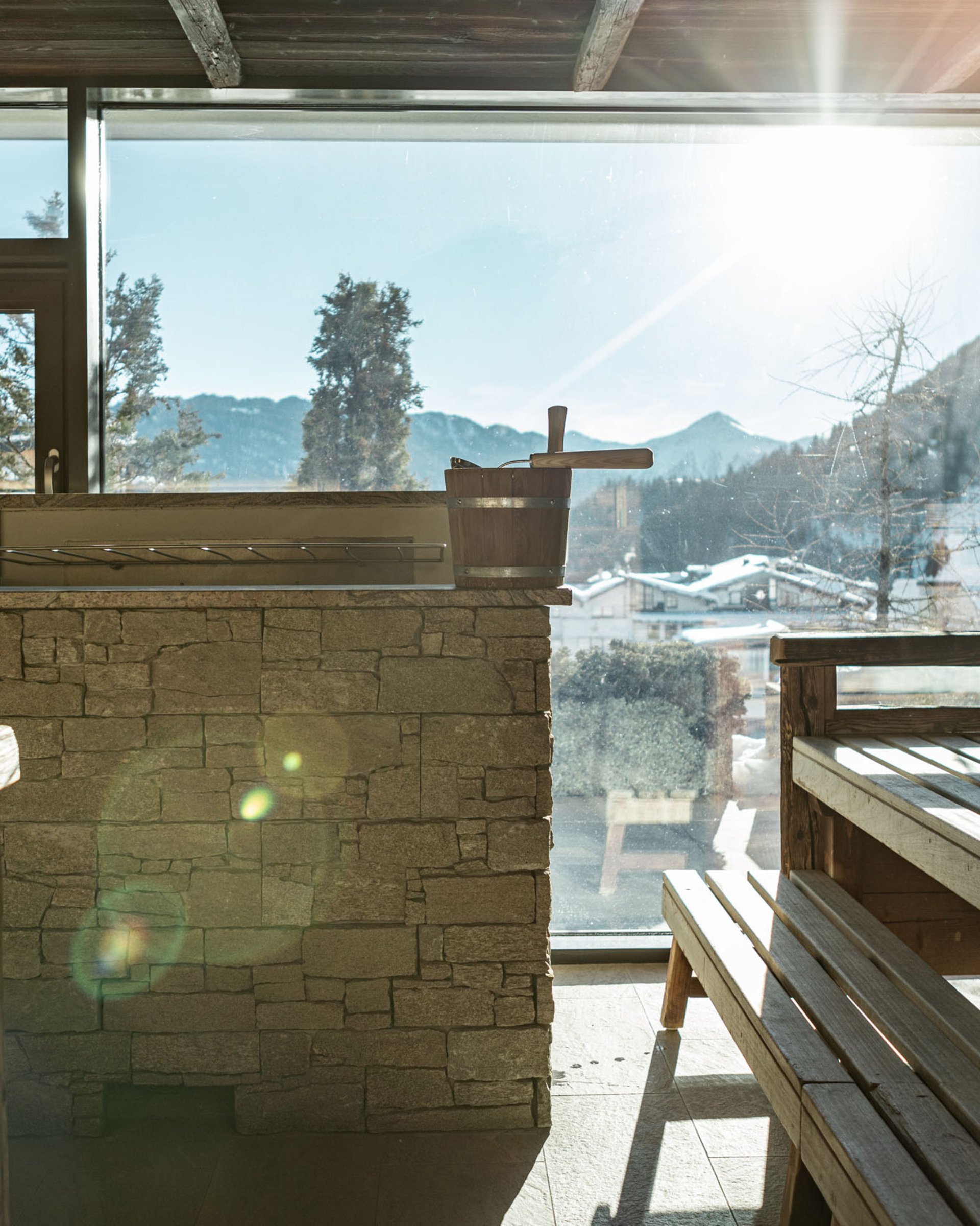 Gesundes Schwitzen in der Sauna in Serfaus